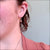 The Siren Earrings - pink mystic quartz gemstone drop earrings - Foamy Wader