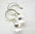 Tivoli Earrings - sparkly white topaz gemstone drop earrings - Foamy Wader