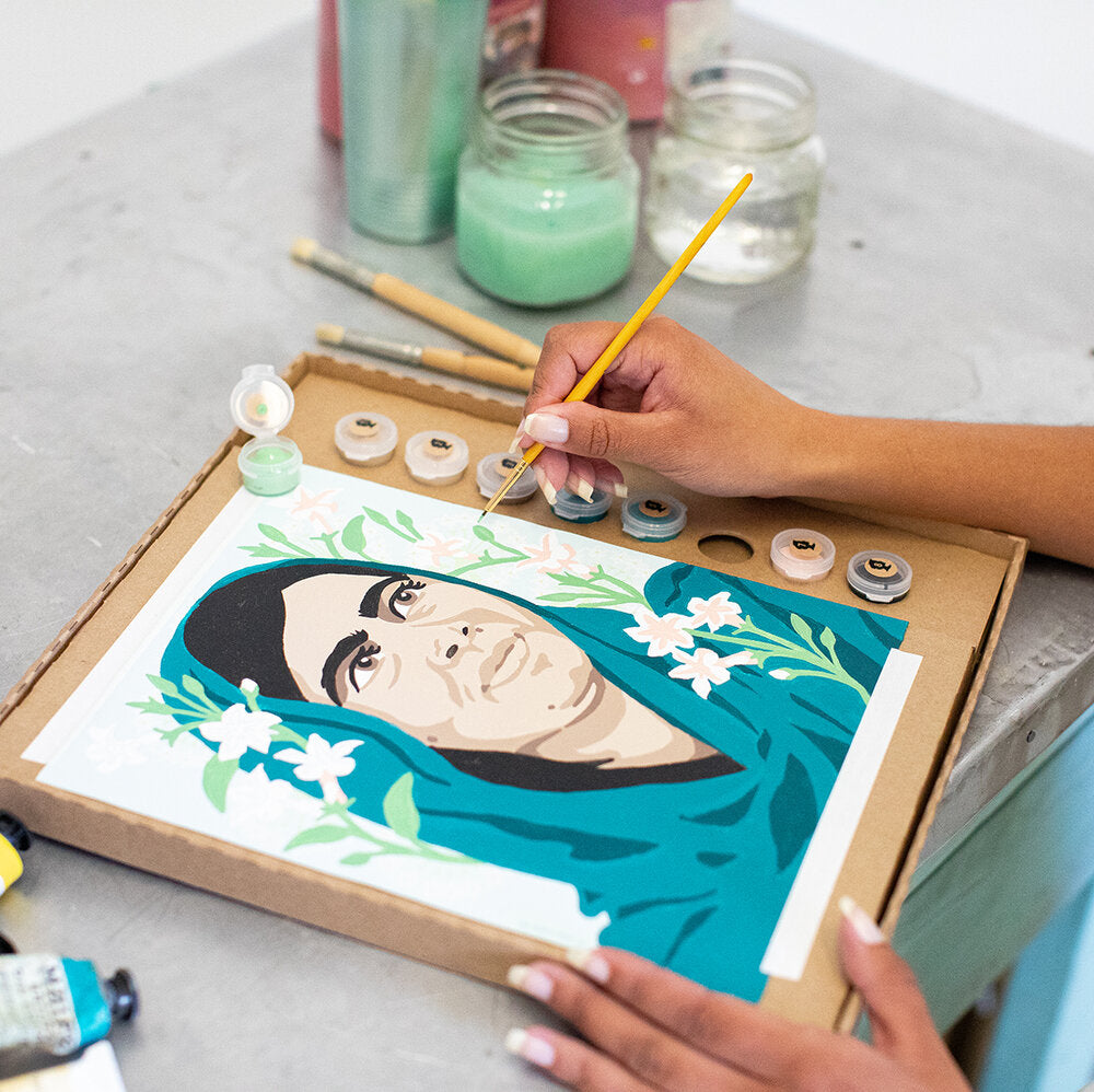 Malala Yousafzai  Paint-by-Number Kit — Elle Crée (she creates)