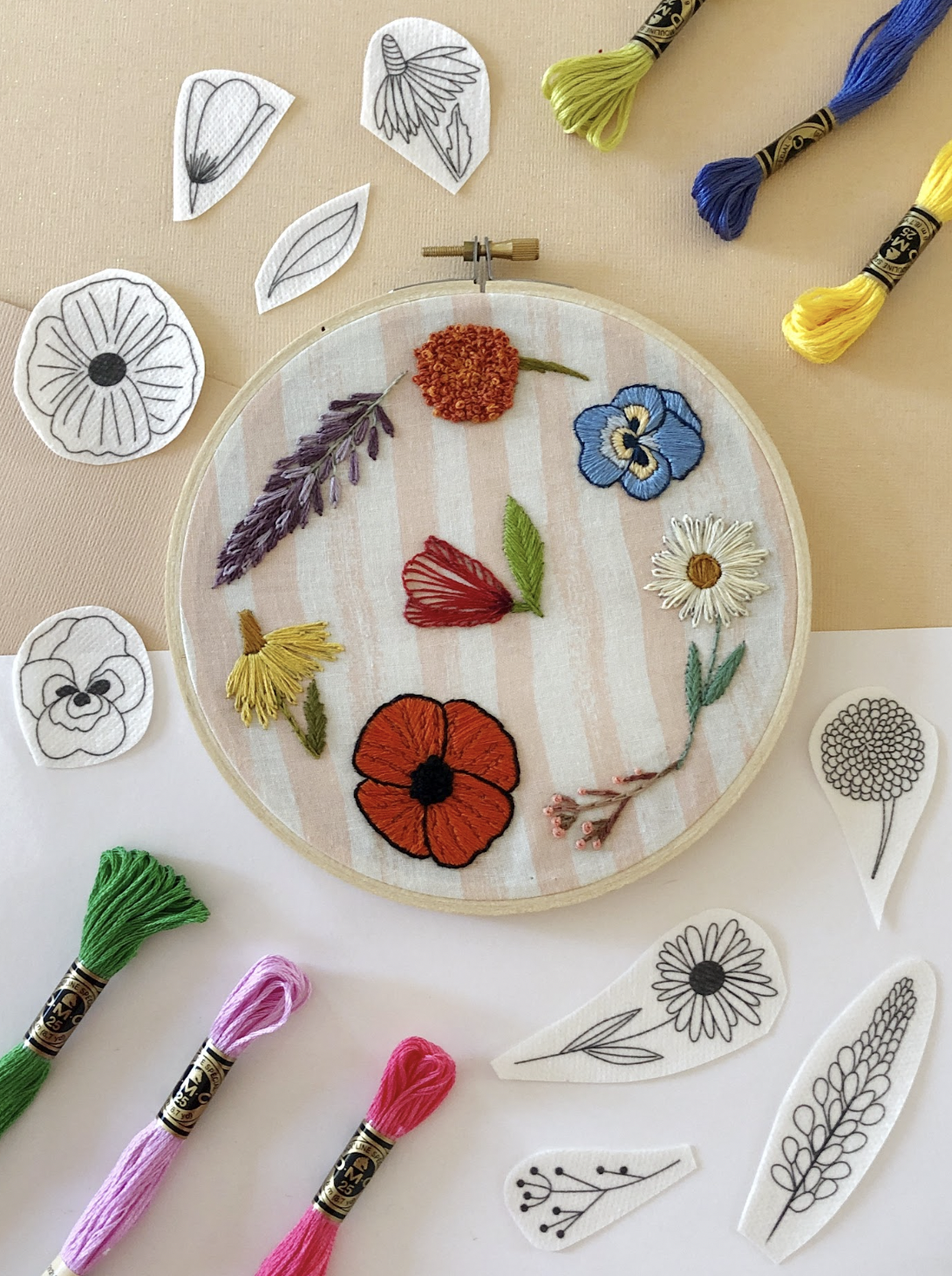 EMBROIDERY CLASS: Wildflower Embroidery Basics