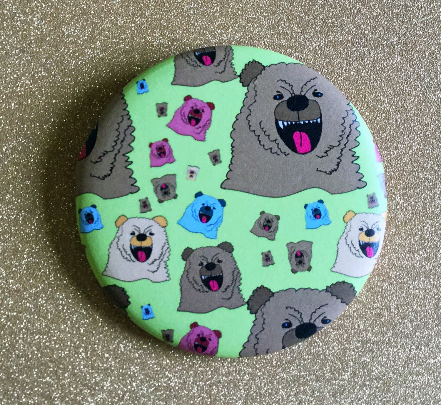 Magnet: 2.25 Inch - Growly Bear