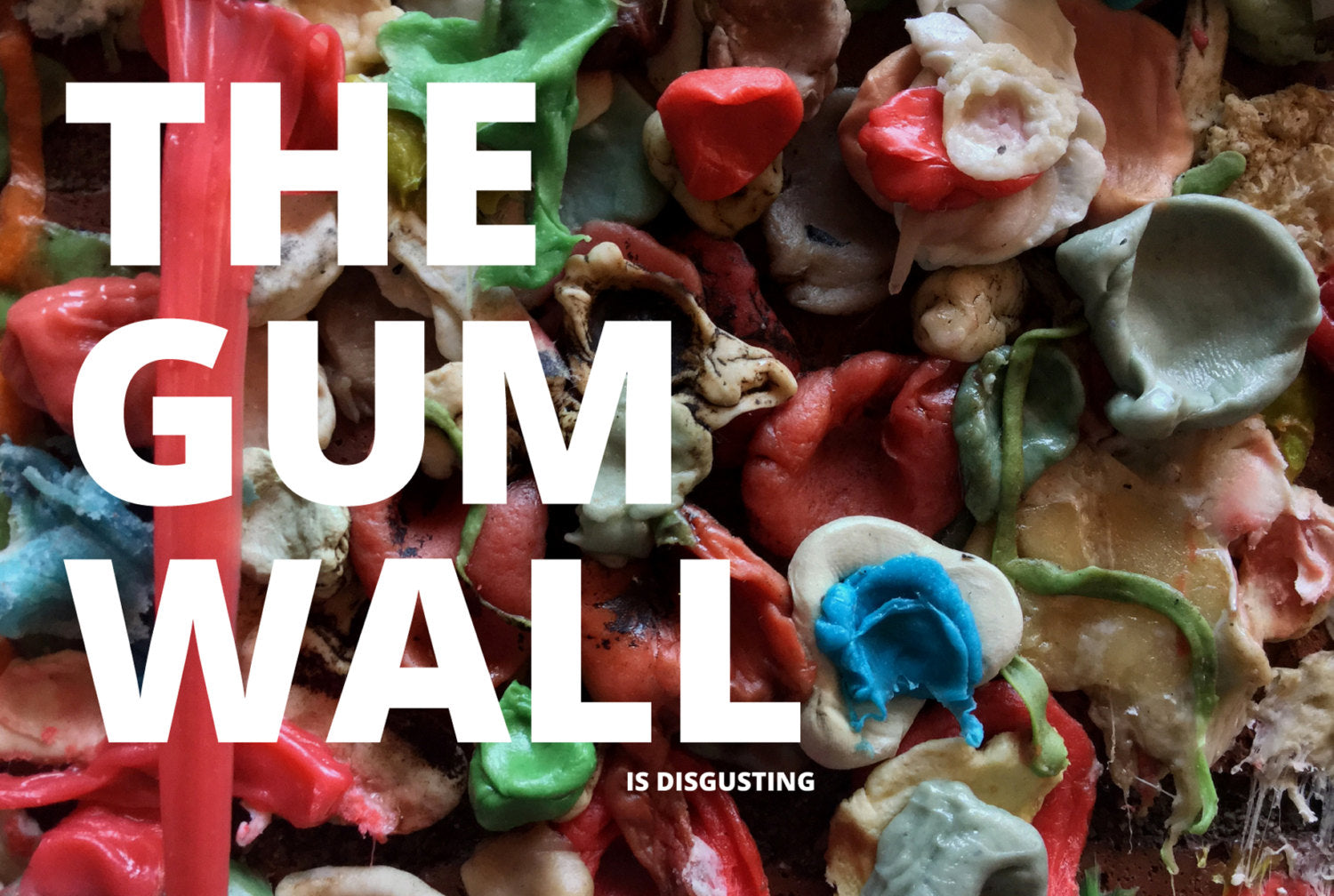 Postcard: The Gum Wall Is Disgusting - Ten Pack