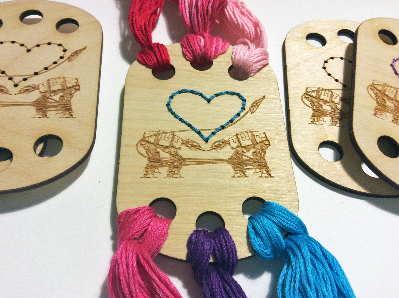 Craft Supply: Embroidery Floss Organizer - Love AT-AT First Sight