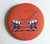 Magnet: 3.5 Inch - Love AT-AT First Sight - Orange