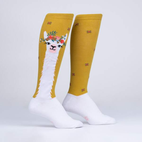 Sock - Knee-High: Llama Queen