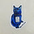 Sticker - Blue Box Kitten