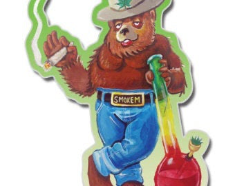 Sticker - Smoked Out Bear