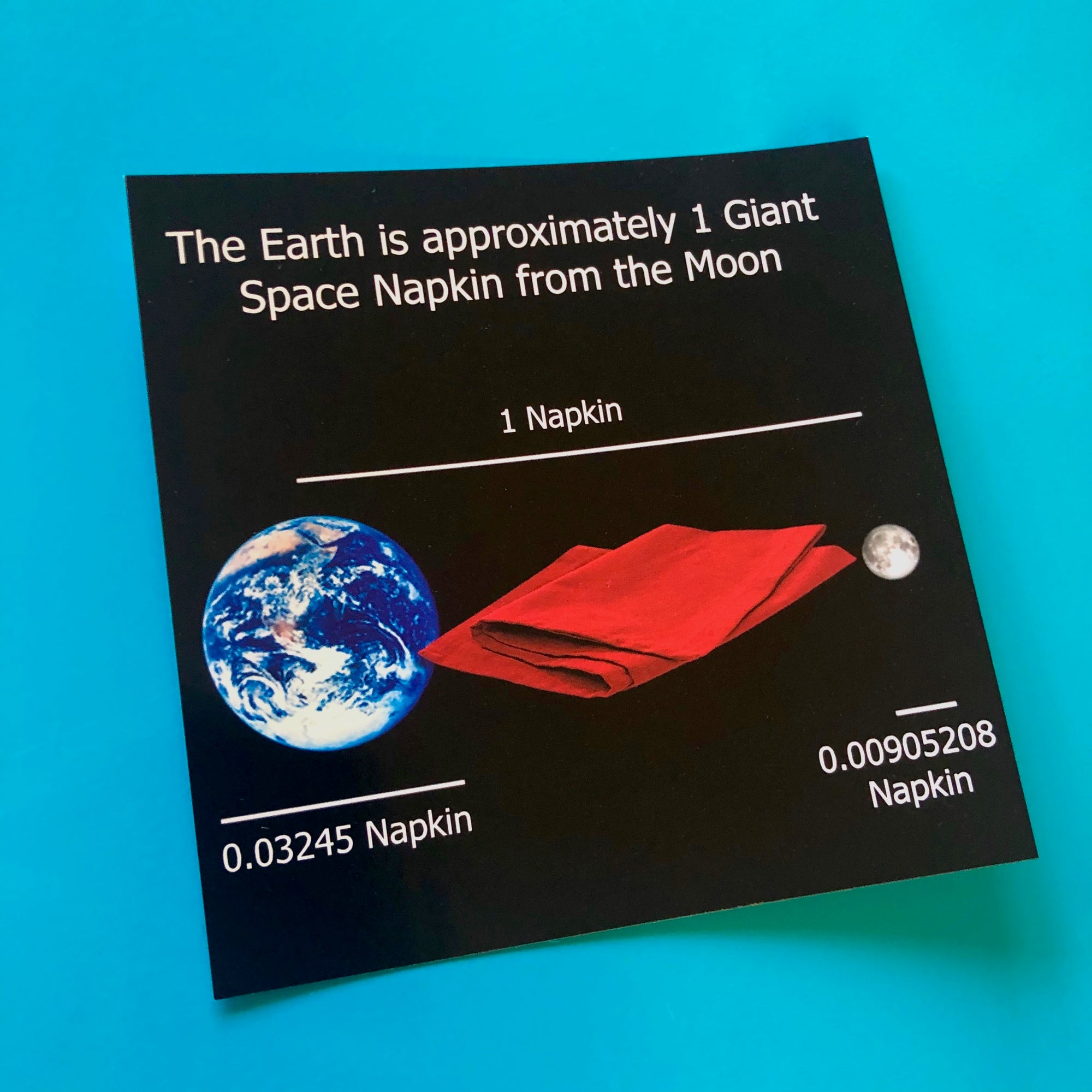 4x4 Sticker - Space Napkin