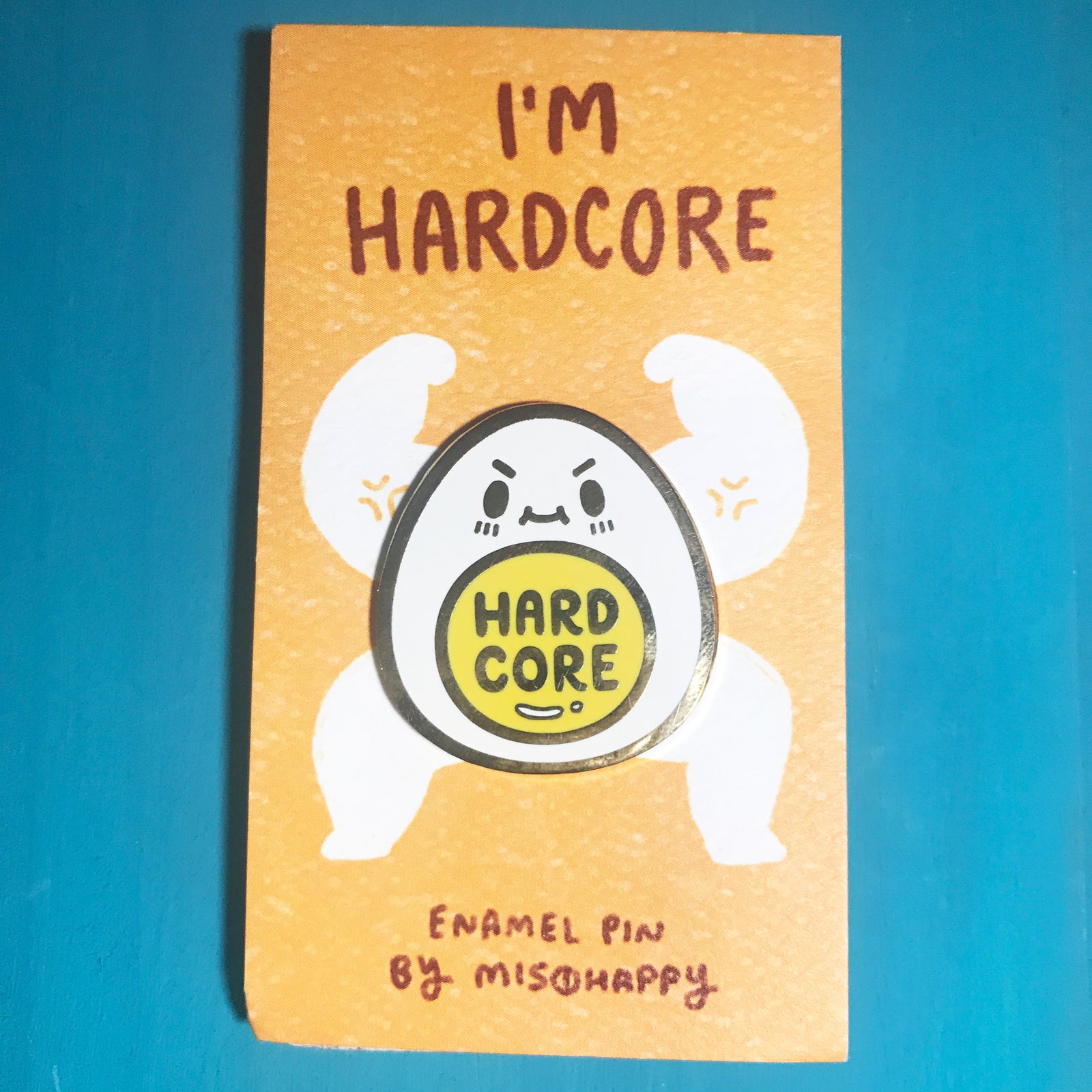 Enamel Pin: Hard Core Egg Pin
