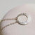 Beam Necklace - handmade hammered sunbeam crescent pendant necklace - Foamy Wader