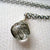 Black Sea Necklace - black striped tourmalinated quartz solitaire necklace - Foamy Wader