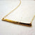 Custom Tiny Name Necklace - horizontal bar custom name necklace in 14k solid gold - Foamy Wader