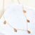 Floating Necklace - kite charm fringe necklace with petite dappled diamond charms - Foamy Wader