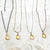 Orange Blossom Necklace - honey orange citrine gemstone solitaire necklace - Foamy Wader