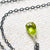 Pomme Necklace - apple green peridot gemstone solitaire necklace - Foamy Wader