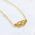 Sailor's Knot Necklace - handmade 14k gold nautical sailor's knot necklace - Foamy Wader