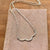 Scallop Necklace - handmade nautical scallop shell curve necklace - Foamy Wader