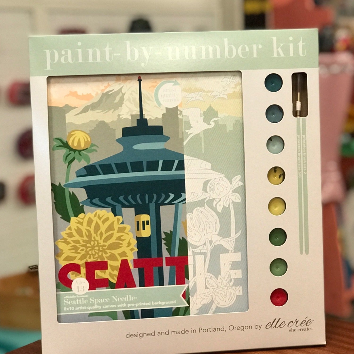 DIY - Paint By Number Kit - Space Needle