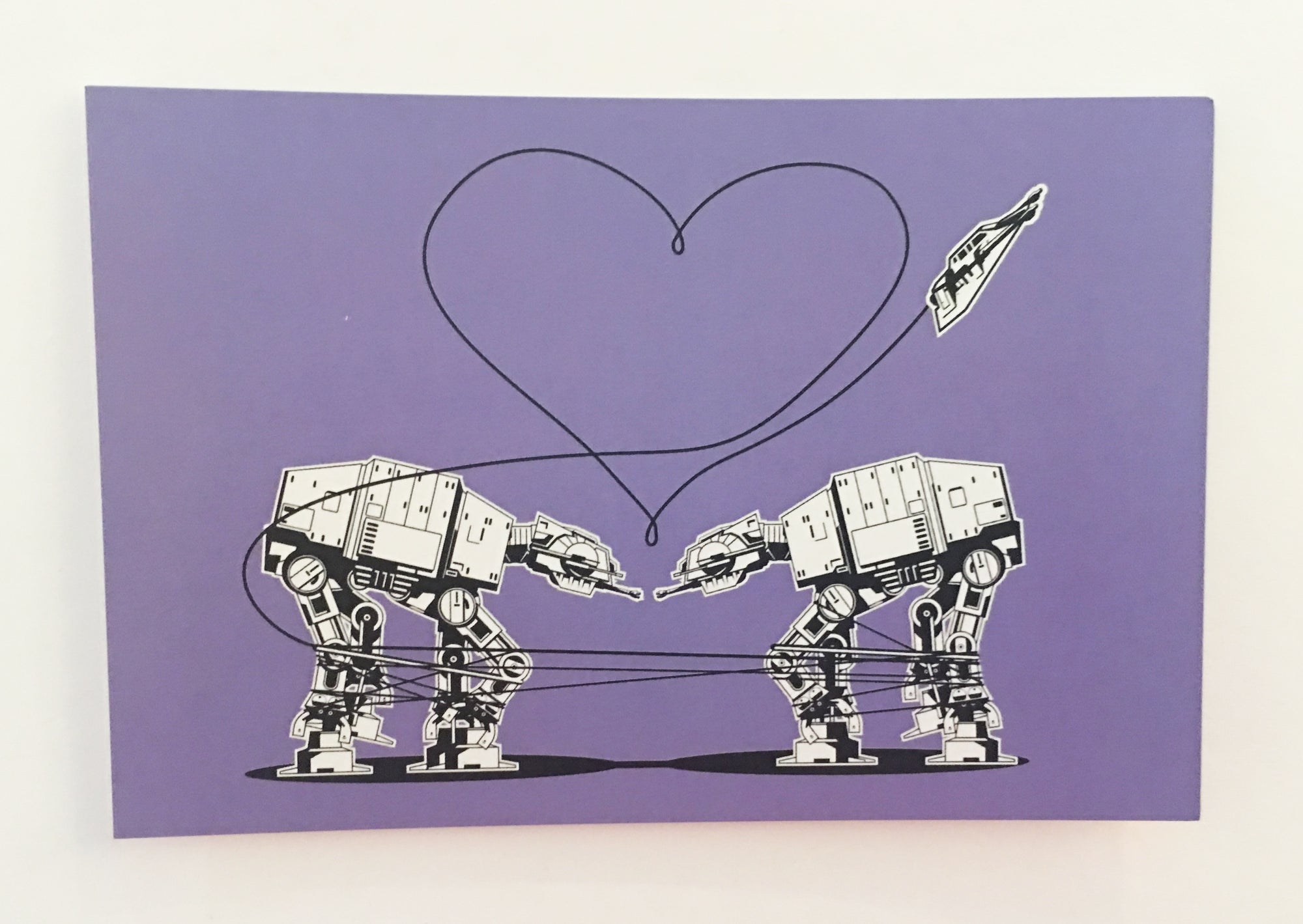 Postcard: Love AT-AT First Sight - Purple - Ten Pack