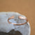 Siren Ring - handmade hammered open face ring in precious metals - Foamy Wader