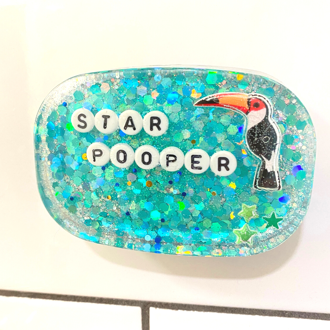 Star Pooper - Shower Art - READY TO SHIP