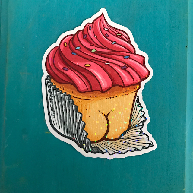 Sticker - Cupcake Butt