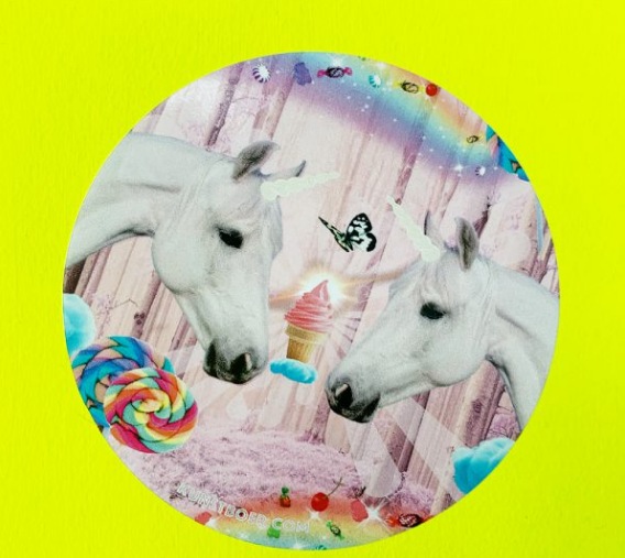 Sticker: Double Unicorn Pink