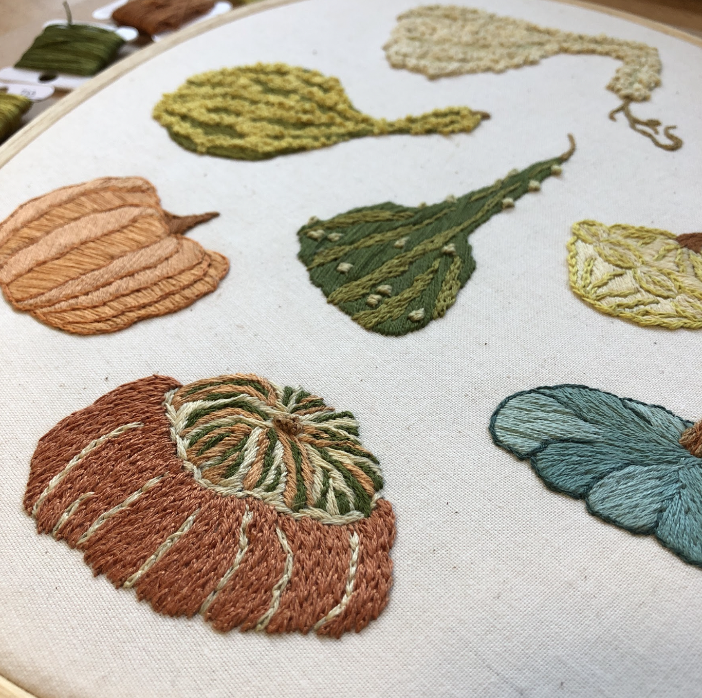 EMBROIDERY CLASS: Textural Gourds